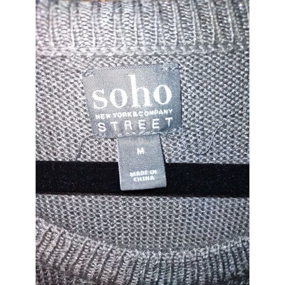 Soho St. Med Silver Cold Shoulder Sweater - Picture 3 of 13